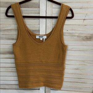 DKNYC Women's Tan Knit Tank Top
